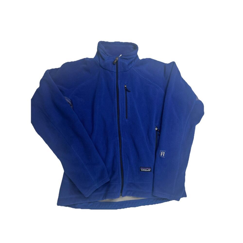 Patagonia Womens M Blue Polartec Full Zip Fleece Jacket Outdoor